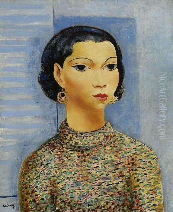 Jeune Femme Au Corsage Oil Painting by Jean Kisling