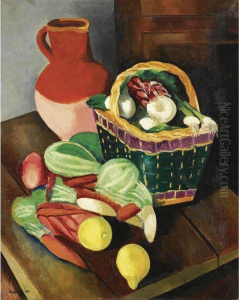 Nature Morte Aux Legumes Oil Painting by Jean Kisling