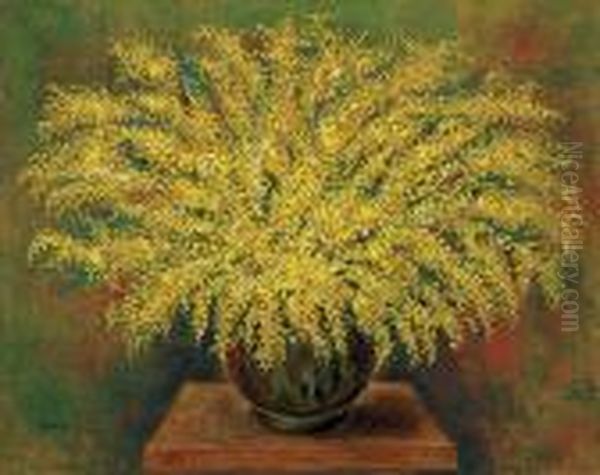 Mimosas Oil Painting by Jean Kisling