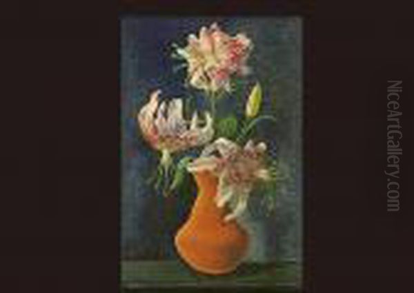 Flower With Vase Oil Painting by Jean Kisling