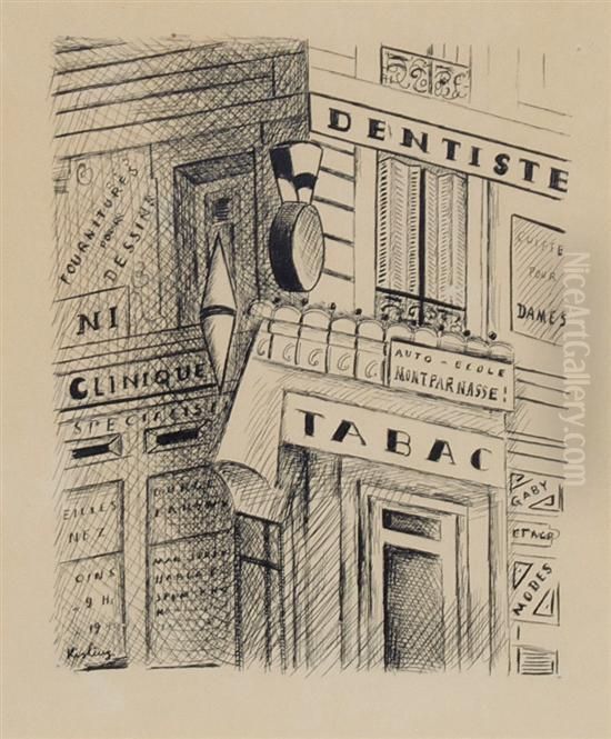 Tabac Oil Painting by Jean Kisling