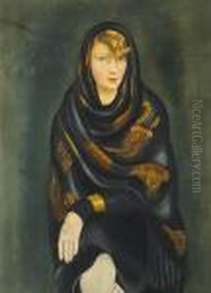 Portret Kobiety Oil Painting by Jean Kisling
