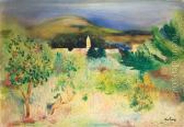 Paysage De Provence Oil Painting by Jean Kisling