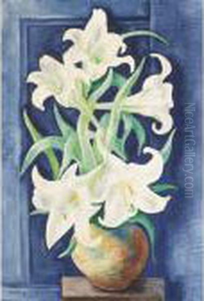 Bouquet De Lys Oil Painting by Jean Kisling