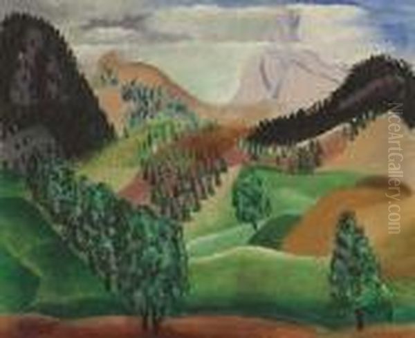 Paysage Montagneux Oil Painting by Jean Kisling