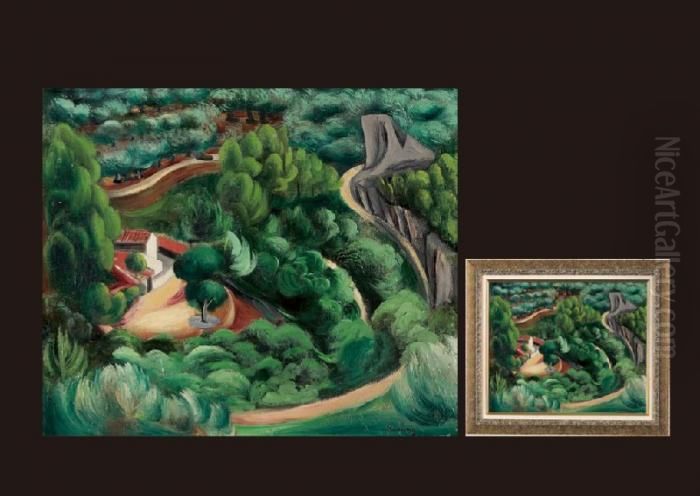 Paysage De Provence Oil Painting by Jean Kisling