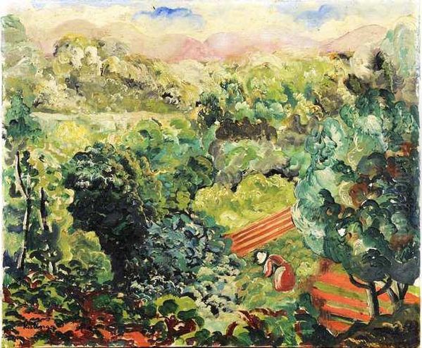 Paysage De Provence Oil Painting by Jean Kisling
