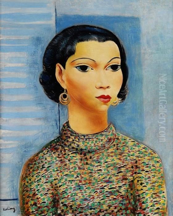 Jeune Femme Aucorsage Oil Painting by Jean Kisling