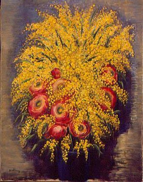 Mimosas Oil Painting by Jean Kisling