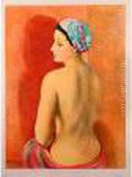 Nu Au Turban. Oil Painting by Jean Kisling