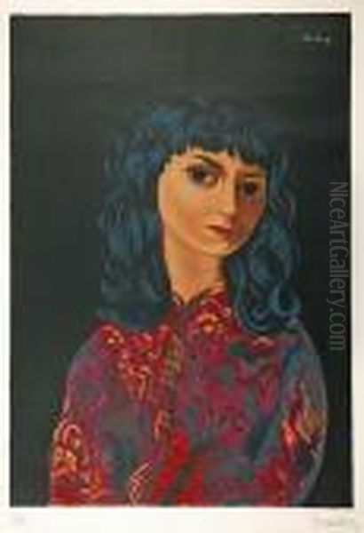 Portret Kobiety Oil Painting by Jean Kisling