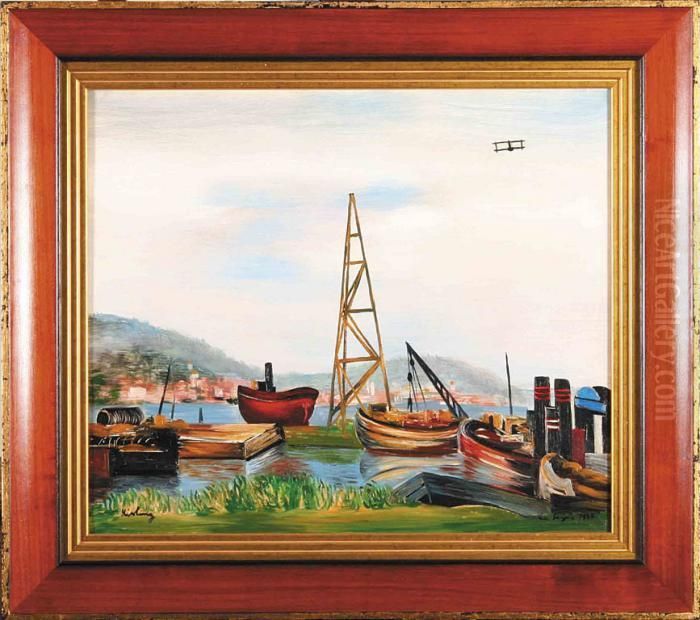 La Seyne, 1935 R. Oil Painting by Jean Kisling