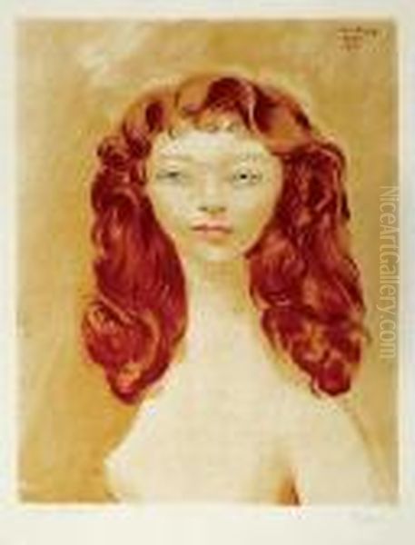 Dziewczyna Oil Painting by Jean Kisling