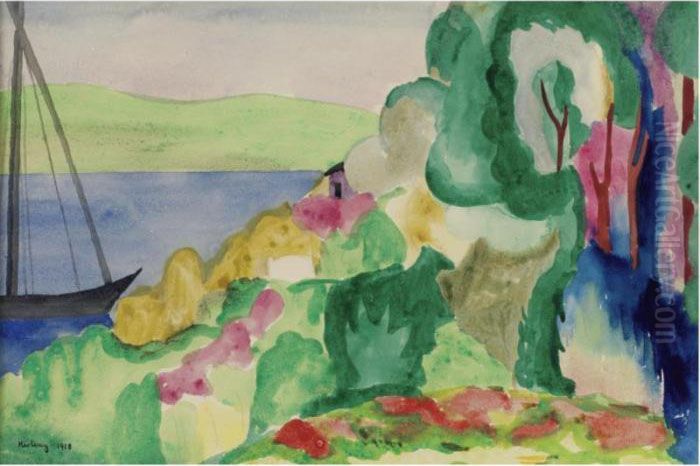 Sanary Oil Painting by Jean Kisling