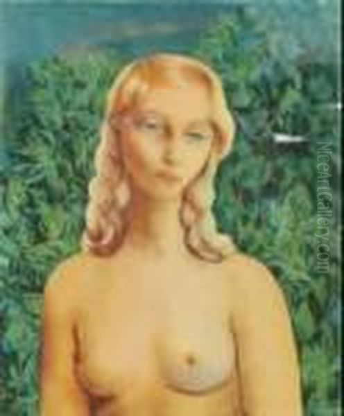 Jeune Fille Blonde Oil Painting by Jean Kisling