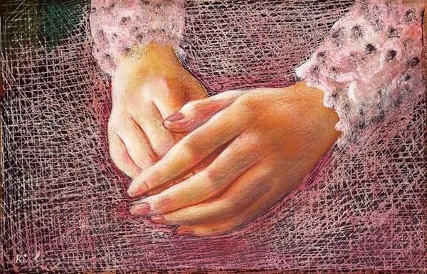 Portrait De Mains Oil Painting by Jean Kisling