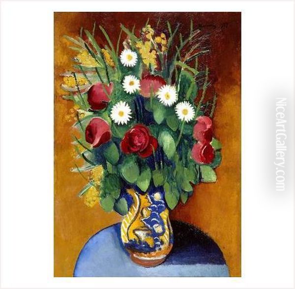 Fleurs Oil Painting by Jean Kisling