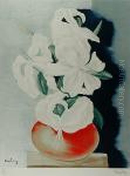 Biale Kwiaty Oil Painting by Jean Kisling