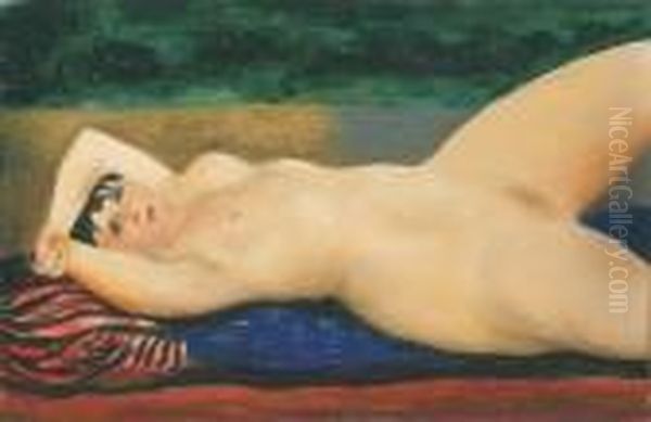 Kiki De Montparnasse Oil Painting by Jean Kisling