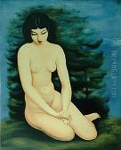 Akt Kobiety Oil Painting by Jean Kisling
