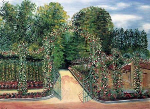 Parc Du Chateau De Gressy Oil Painting by Jean Kisling