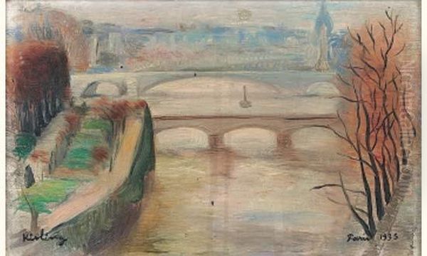 Paris, Le Vert Galant Oil Painting by Jean Kisling