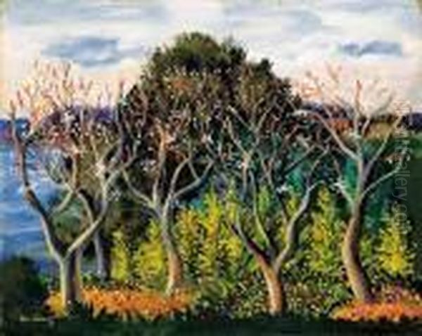 Paysage De Sanary Oil Painting by Jean Kisling