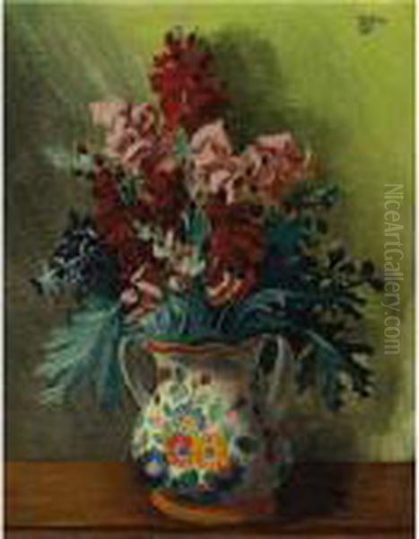 Fleurs Oil Painting by Jean Kisling
