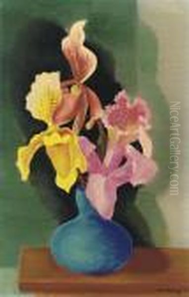 Orchidees Oil Painting by Jean Kisling