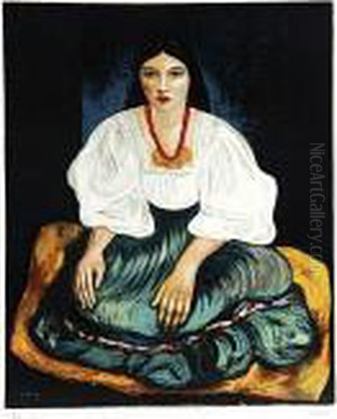 Siedzaca Kobieta Oil Painting by Jean Kisling
