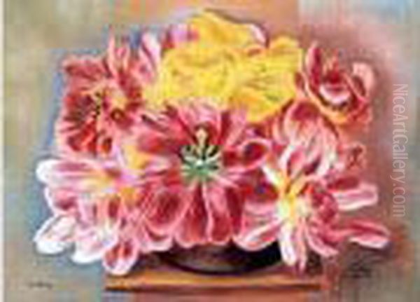 Fleurs Oil Painting by Jean Kisling