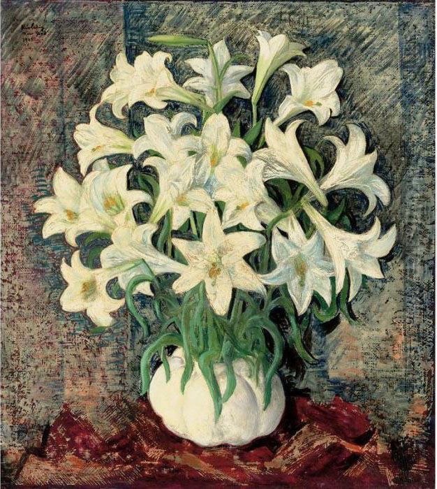Fleurs Blanches Oil Painting by Jean Kisling