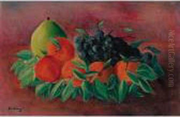 Les Fruits Oil Painting by Jean Kisling