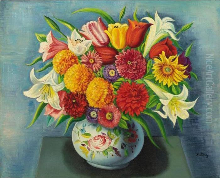 Fleurs Oil Painting by Jean Kisling