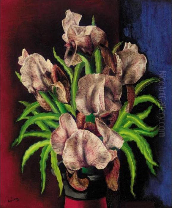 Vase De Fleurs Oil Painting by Jean Kisling