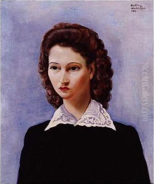 Property From A Private European Collection Oil Painting by Jean Kisling