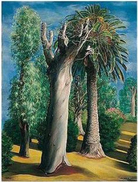 Eucalyptus Et Palmier Oil Painting by Jean Kisling