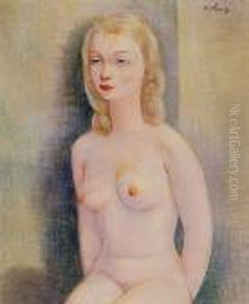 Nu De Femme Oil Painting by Jean Kisling