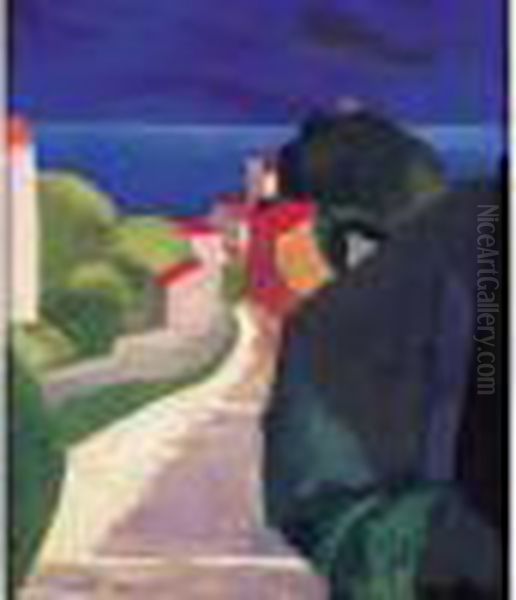 Saint Tropez Oil Painting by Jean Kisling