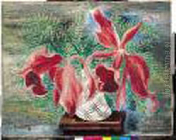 Fleurs Oil Painting by Jean Kisling