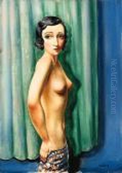 Nu Debout Oil Painting by Jean Kisling