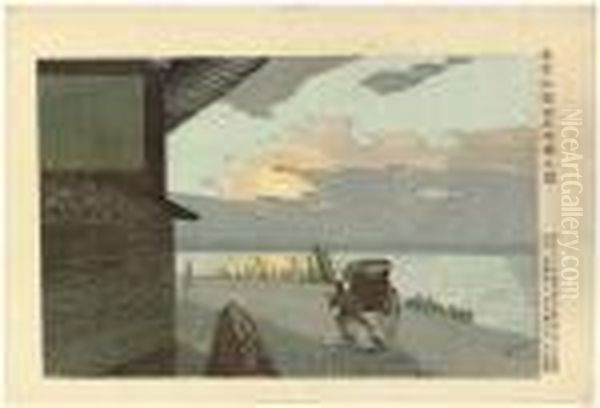 Tokyo Ryogoku Hyapponkui Akatsuki No Zu Oil Painting by Kobayashi Kiyochika