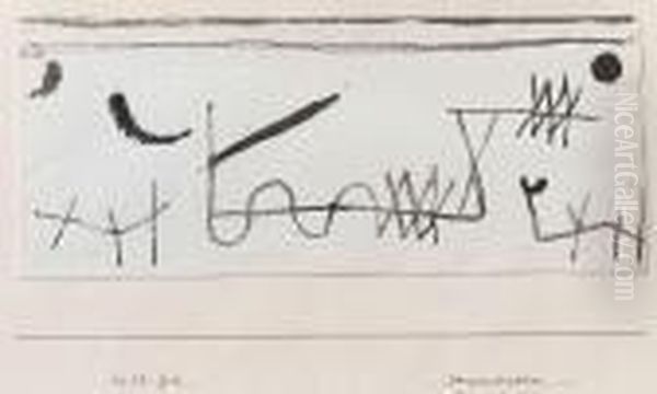 Demarkation Oil Painting by Paul Klee