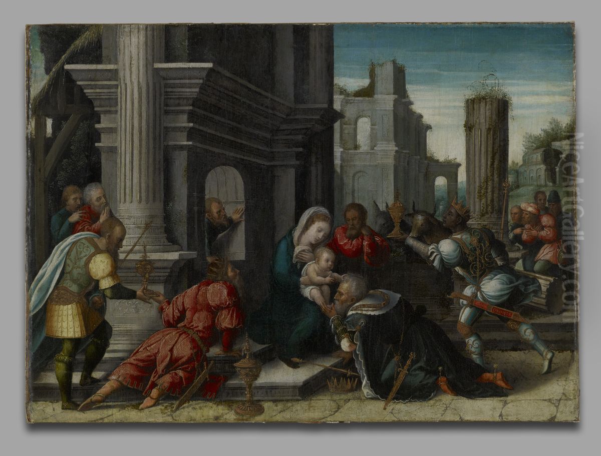 The Adoration of the Magi Oil Painting by Orley, Bernard van