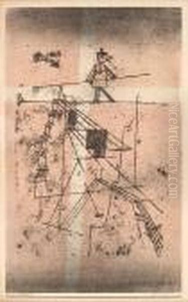 Der Seiltanzer, From Kunst Dergegenwart Oil Painting by Paul Klee