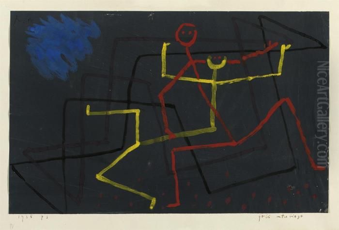 Gelb Unterliegt Oil Painting by Paul Klee