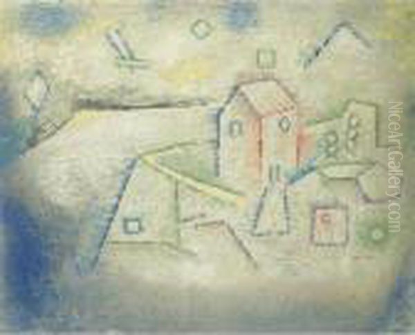 Property From A Private Collection, Usa
 

 
 
 

 
 Landhaus Im Norden (country House In The North) Oil Painting by Paul Klee