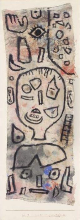 Zur Erinnerung An Ein Verbrechen (in Memory Of A Crime) Oil Painting by Paul Klee