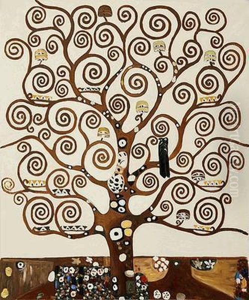 Tree Of Life Oil Painting by Gustav Klimt