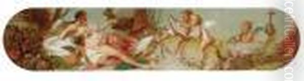 Proscenium Oil Painting by Gustav Klimt